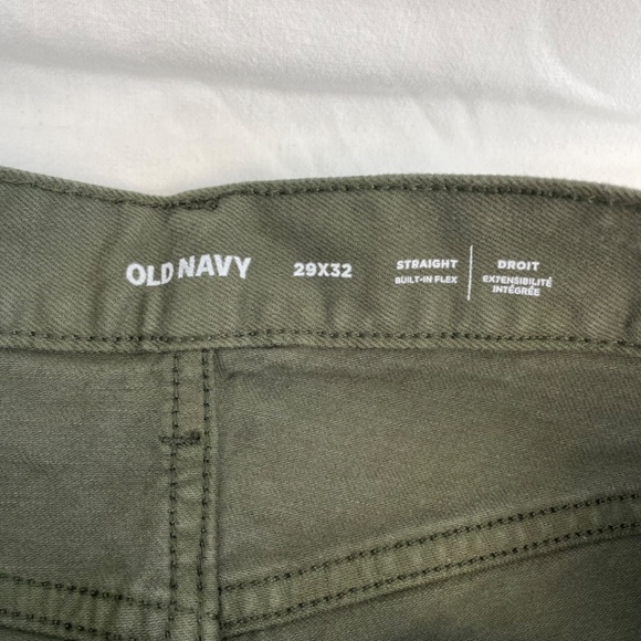 Old Navy Straight Built-in Flex Green Denim Pants Men’s Size 29x32 – New Tag - Picture 5 of 13